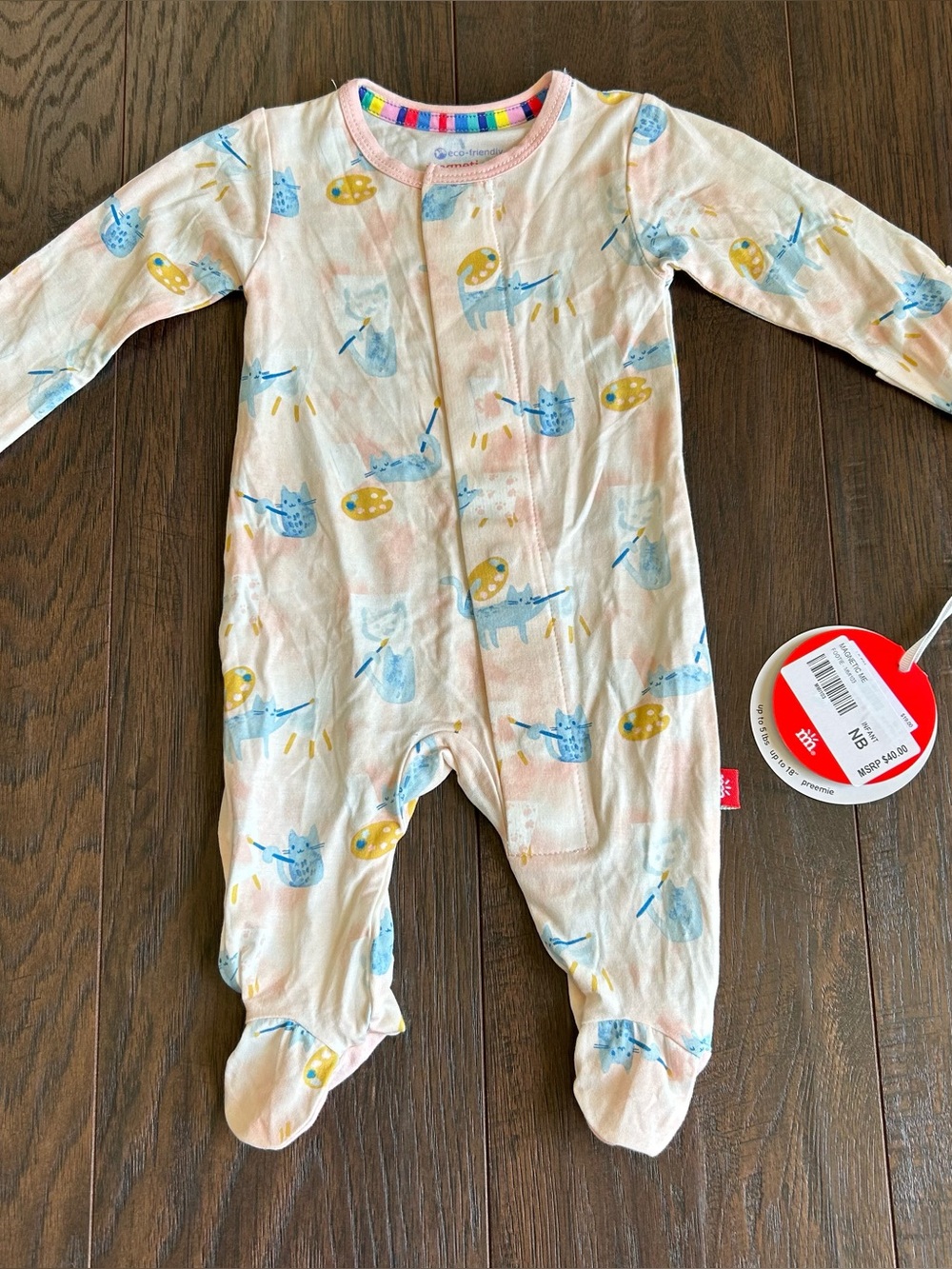 Magnetic Me Arts & Cats Modal Magnetic Footie Newborn